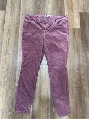 Old Navy Rockstar Super Skinny Corduroy Pants in Dusty Mauve